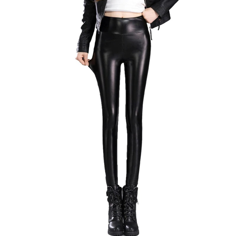 Amazing faux leather shaper leggings